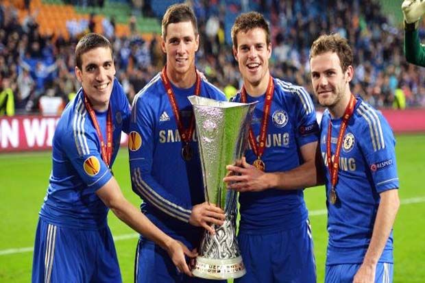 Romeu-Torres-Azpilicueta-Mata semasa bersama di Chelsea. (Foto-Chelsea)
