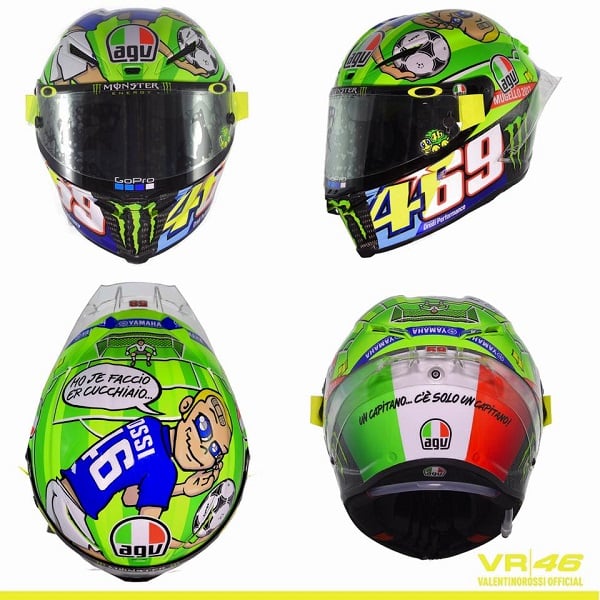 Tema Helm Valentino Rossi di Mugello