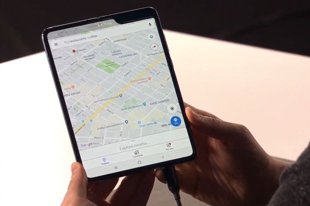 Galaxy Fold Meluncur, Begini Debut Tampilan Ponsel Layar Lipat Samsung