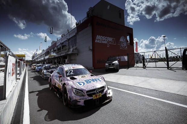 Salah satu pembalap Mercedes di DTM Moskow 2017. (Foto-DTM)