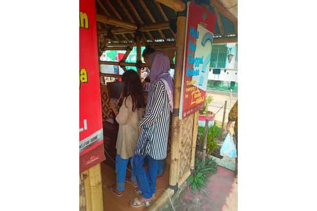 Antusias Pengunjung di Hari Raya, Lapas Cibinong Siapkan Gerobak Pintar