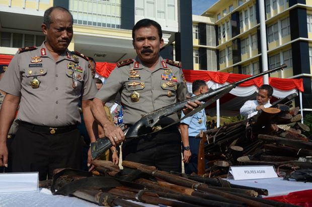 Aksi Penembakan Anak Kian Marak, Ratusan Senpi Dimusnahkan