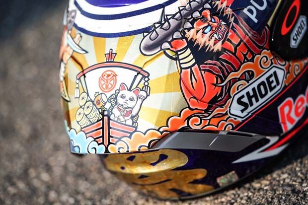 Mengintip Desain Helm Spesial Marquez di MotoGP Jepang