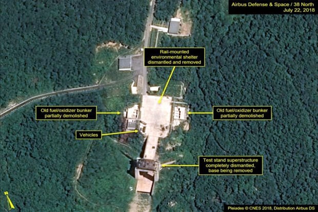 Citra Satelit: Situs Peluncur Roket Korut Mulai Dibongkar