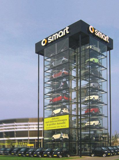 Tempat Parkir Canggih di Dunia, Seperti Lemari Mobil-mobilan