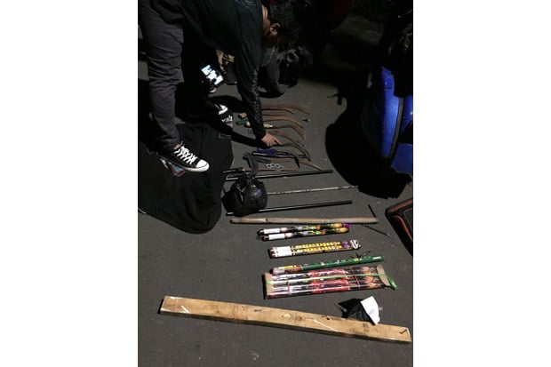 Peserta SOTR Tawuran, 6 Remaja dan 12 Senjata Tajam Diamankan