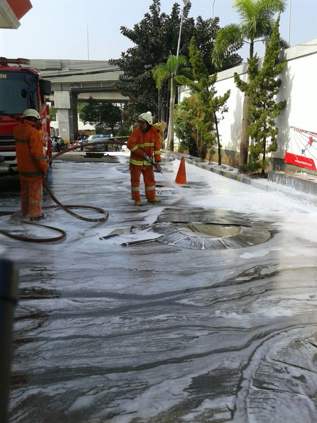 Dispenser SPBU Meledak saat Pengisian Bahan Bakar