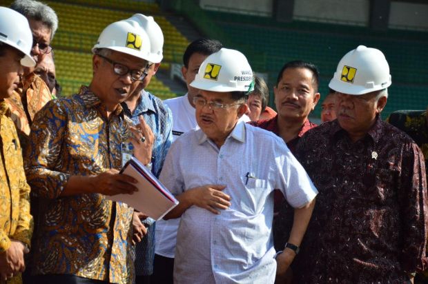 JK Tinjau Stadion Patriot Chandrabhaga Bekasi Jelang Asian Games