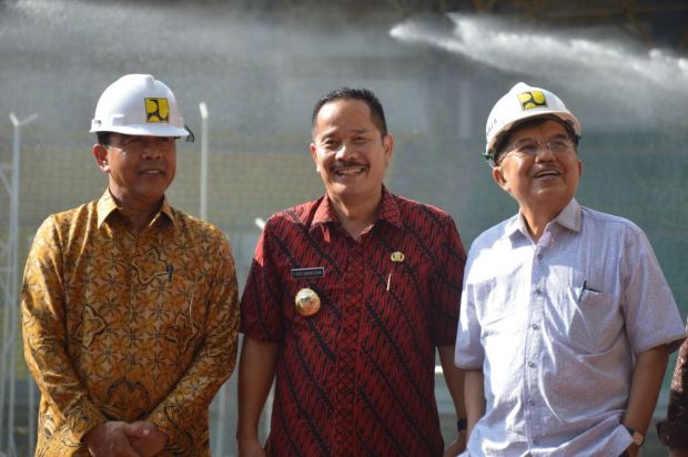 JK Tinjau Stadion Patriot Chandrabhaga Bekasi Jelang Asian Games
