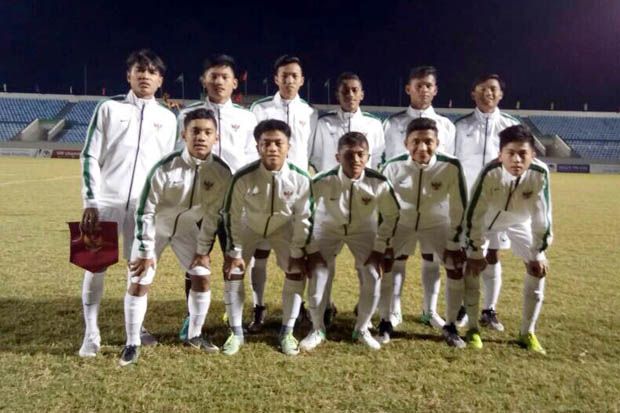 Starting eleven Timnas Indonesia U-16 jelang menghadapi Myanmar di Vietnam. (Foto-PSSI)