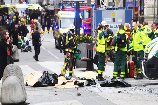 Swedish Terrorize by Smashed Truck