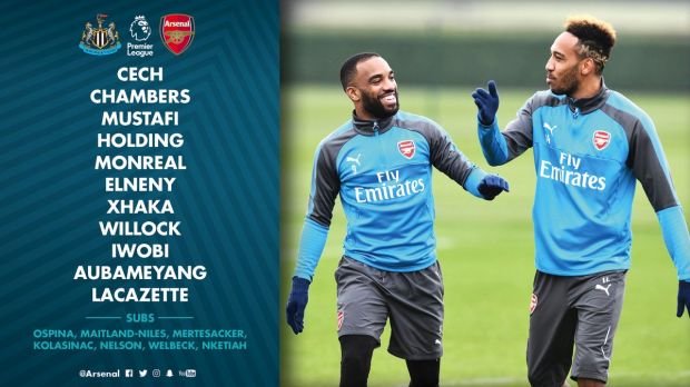 Susunan Pemain Newcastle United vs Arsenal