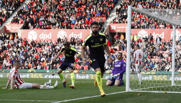 Arsenal Pesta Gol ke Gawang Stoke City