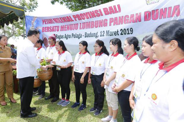 Puluhan Ribu Petani Bali Siap Jadi Pahlawan Pangan di Era Milenial