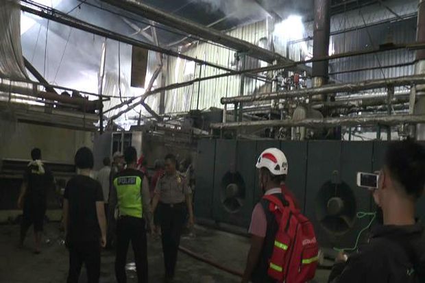 Pabrik Tekstil Terbesar di Pekalongan Terbakar