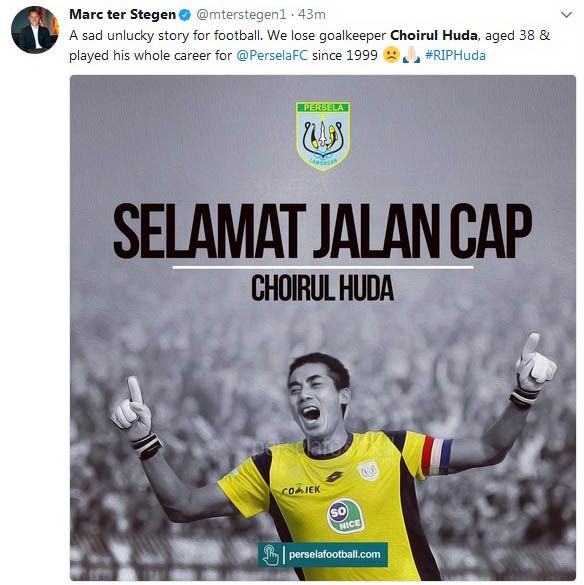 Simpati Cech dan Ter Stegen untuk Choirul Huda