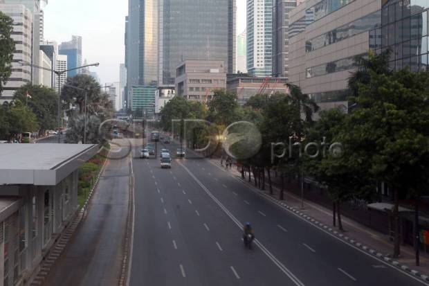 Jalan MH Thamrin Sudah Dibuka Sebagian