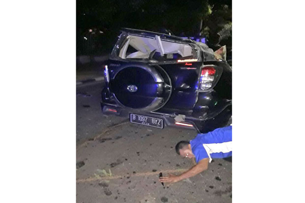 Kecelakaan di Semanggi Bawah, Toyota Rush Ringsek