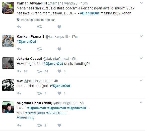 Fans Persib ingin Djajur didepak