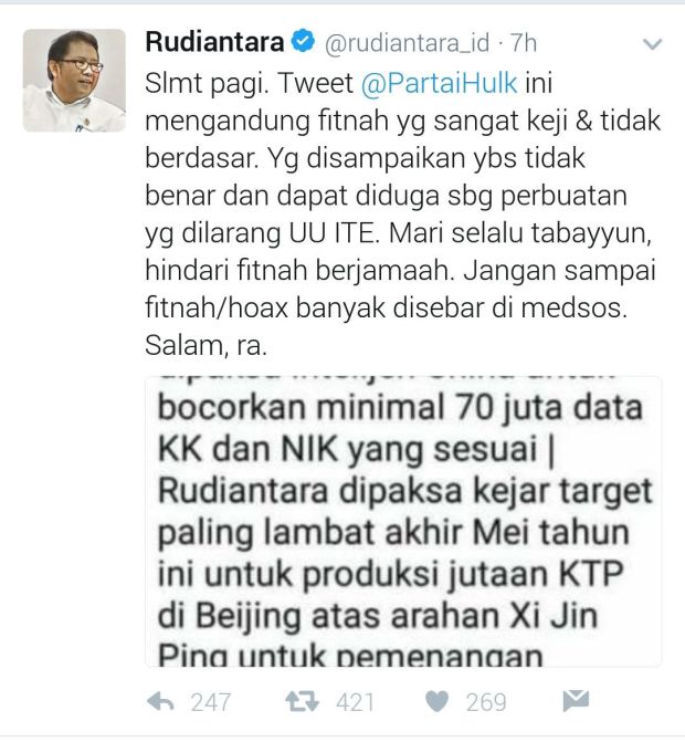 Diisukan Jual Data ke China, Menkominfo Lakukan Klarifikasi