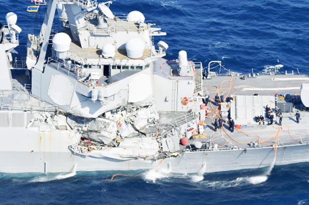 Seven US Navy Missing in USS Fitzgerald Crash