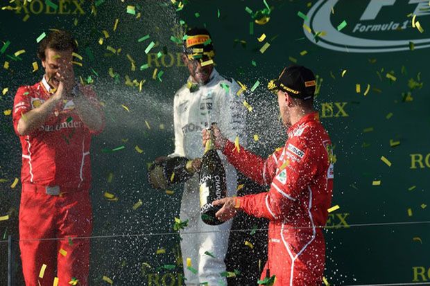 Sebastian Vettel Pemenang GP Australia 2017