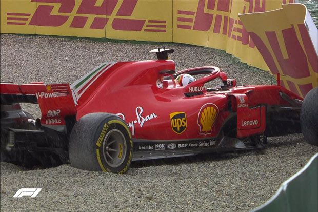 Vettel Tabrak Dinding Pembatas, Hamilton Juara GP Jerman 2018