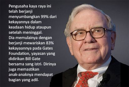 10 Konglomerat yang Tidak Wariskan Harta untuk Anaknya