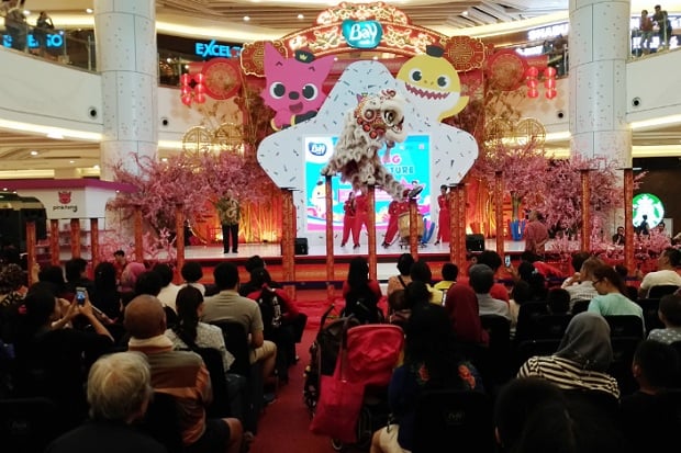 Pinkfong dan Baby Shark Rayakan Imlek di Baywalk Mall