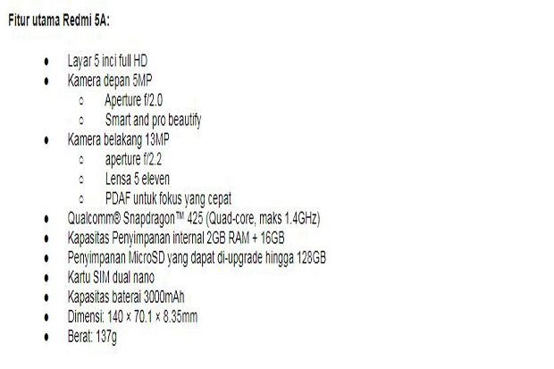 Review Xiaomi Redmi 5A Smartphone Murah dengan Fitur Premium