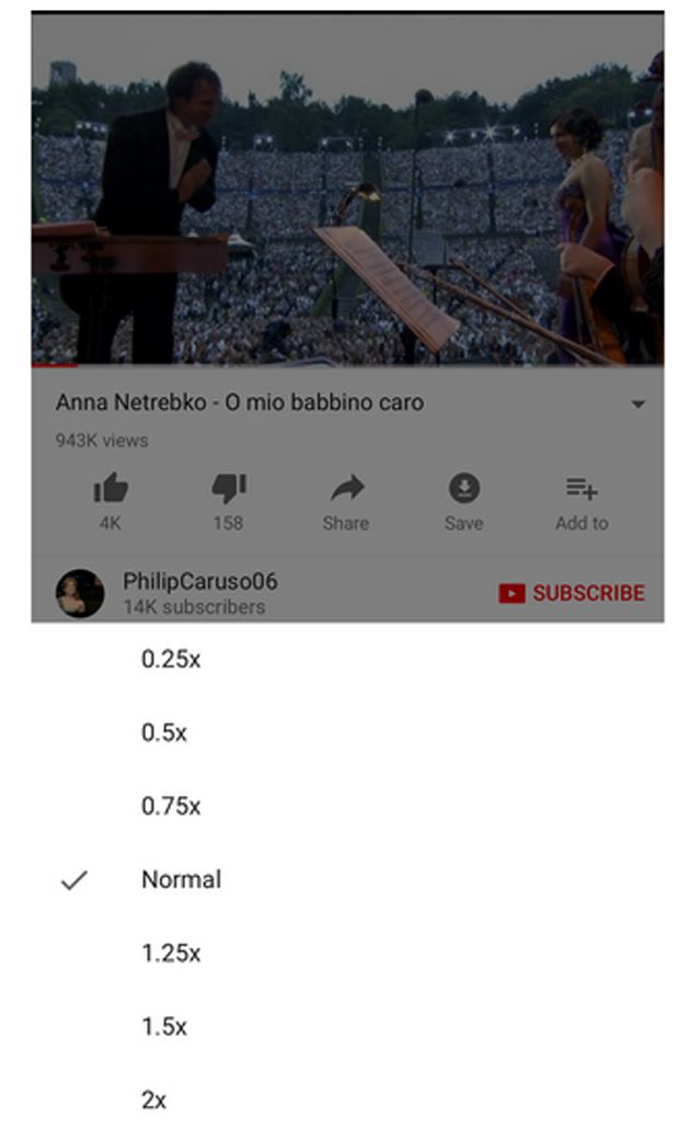 Kecepatan Video YouTube Kini Dapat Diatur di Ponsel