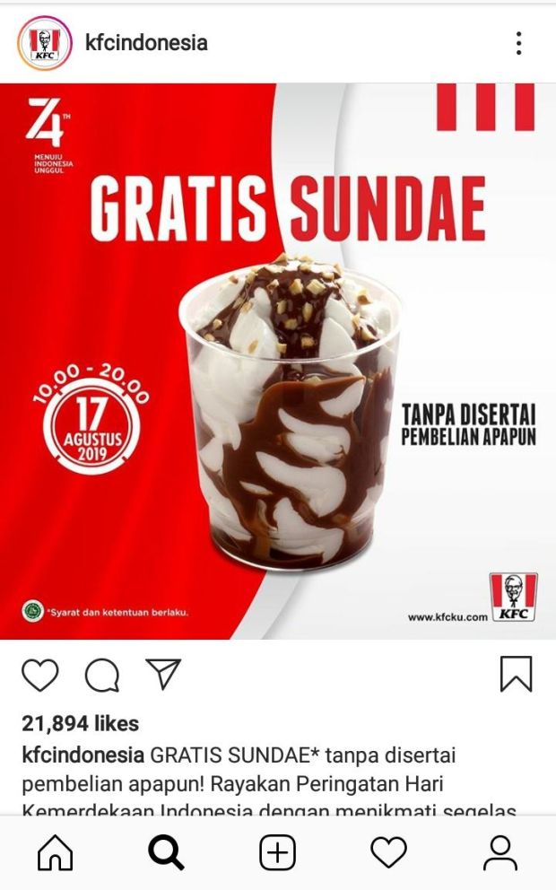 Makan Murah, Ini Daftar Promo HUT RI di Restoran Cepat Saji