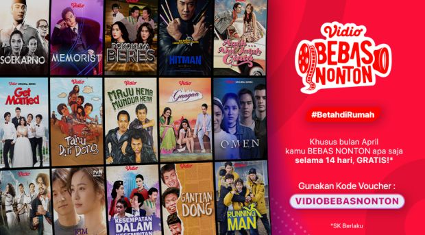 Berita Gembira! Vidio Gratiskan Tontonannya Selama 14 hari