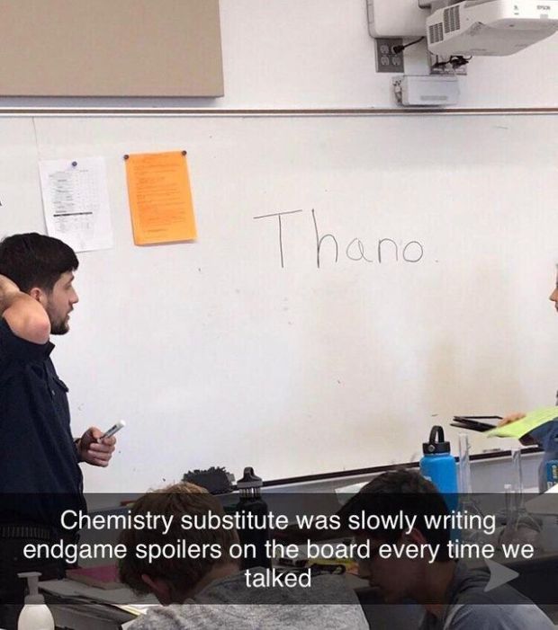 Murid Berisik di Kelas, Guru Ancam Kasih Spoiler Avengers: Endgame
