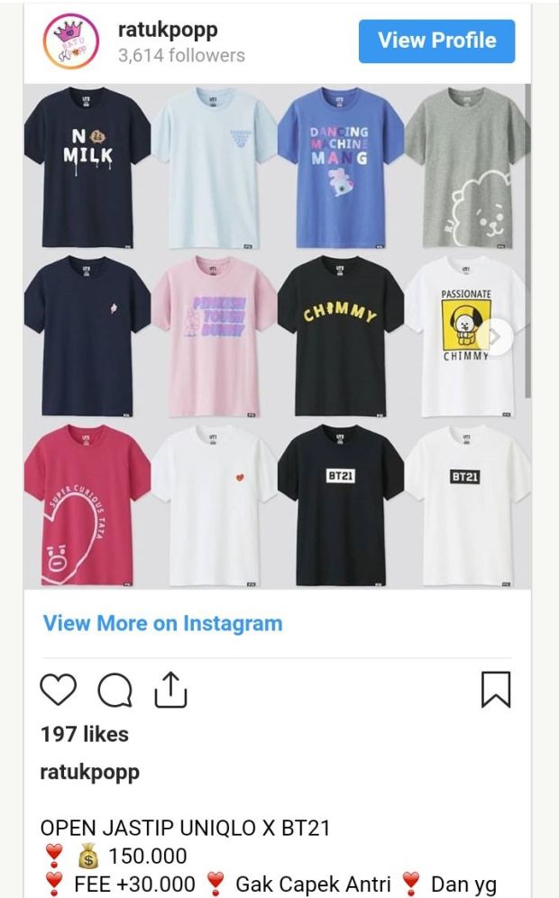 Koleksi Uniqlo x BTS Keluar Hari Ini, Ada yang Buka Jastip Buat yang Malas Antre