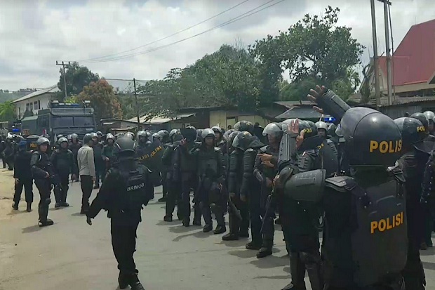 Demonstrasi di Kota Sorong Dibubarkan, Sejumlah Pendemo Diamankan