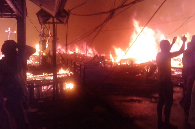 Kebakaran Hebat, 100 Rumah di Asmat Papua Ludes Dilalap Api