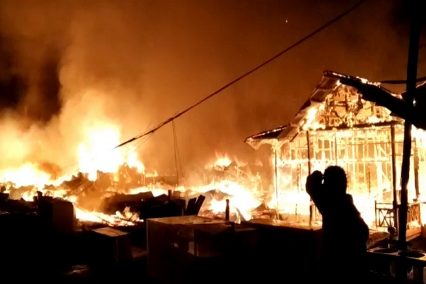 Kebakaran Hebat, 100 Rumah di Asmat Papua Ludes Dilalap Api