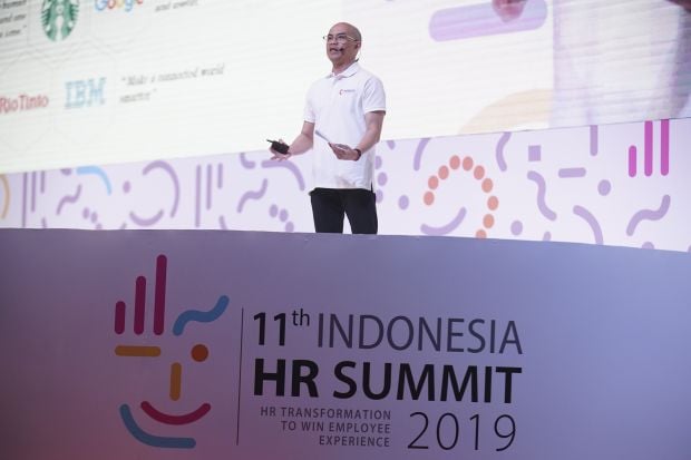 HR Director Antam Luki Suardi Sampaikan Paparan di Indonesia HR Summit 2019