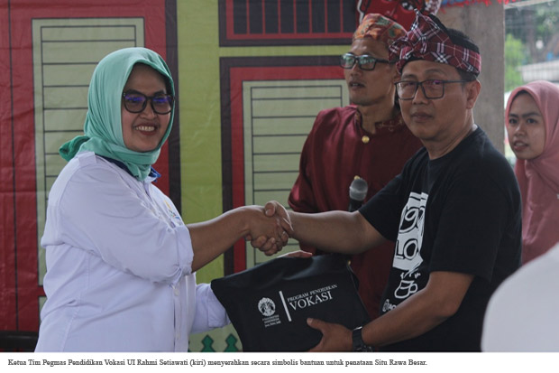 Vokasi UI Dukung Revitalisasi Situ Rawa Besar sebagai Daya Tarik Wisata Air