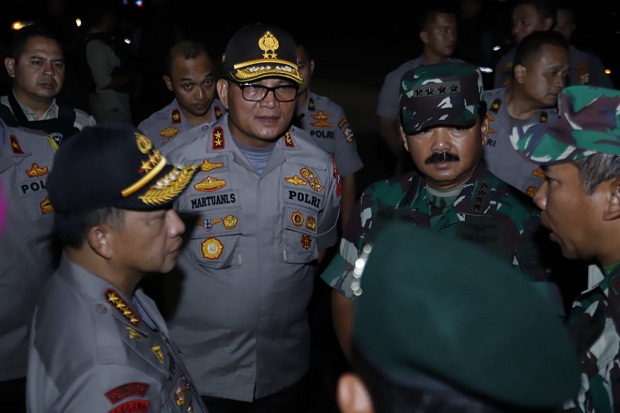 Panglima TNI Tinjau Pengamanan di Gedung DPR/MPR