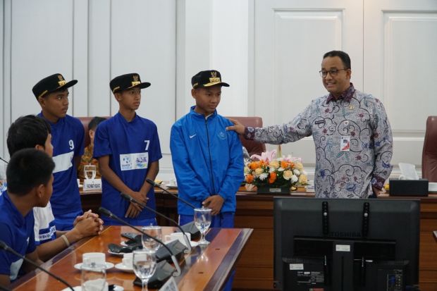 Anies Dukung Wakil Indonesia di Final Dunia Danone Nations Cup 2019
