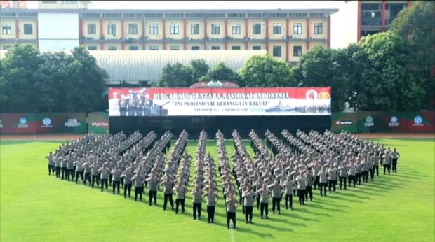 Lewat Video, Kapolri dan Jajarannya Ucapkan Selamat HUT ke-74 TNI
