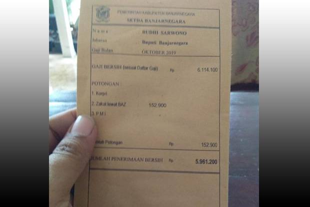 Gaji Bupati Banjarnegara Viral, Gubernur Jateng: Angka Rp100 juta Itu Masuk Akal