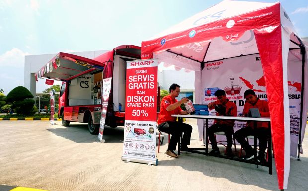 Tampilan Sharp Mobile Service Station Dipoles Lebih Memikat