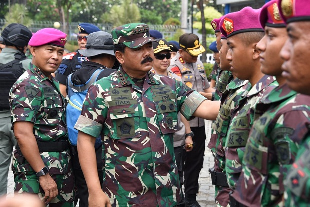 Pelantikan Jokowi-Ma'ruf Amin, Panglima TNI Tinjau Pengamanan Ibu Kota