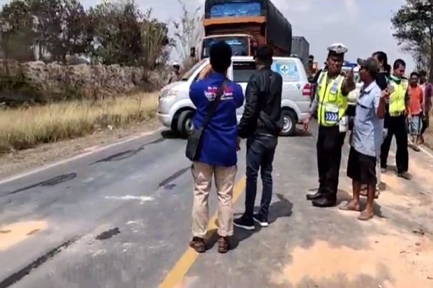 Tabrakan Maut di Lintas Timur Lampung, 6 Tewas Terpanggang dalam Mobil