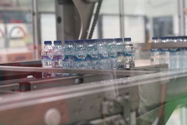 Mengintip Dapur Pabrik Produksi Air Mineral Aqua di Ciherang