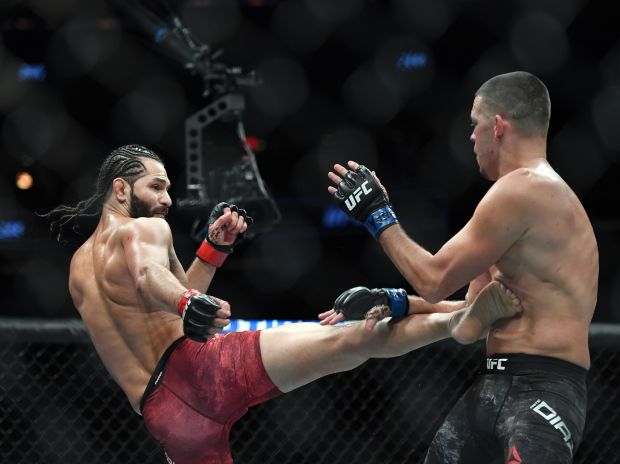 Hasil UFC 244: Bikin Wajah Nate Diaz Berlumuran Darah, Masvidal Rebut Sabuk BMF