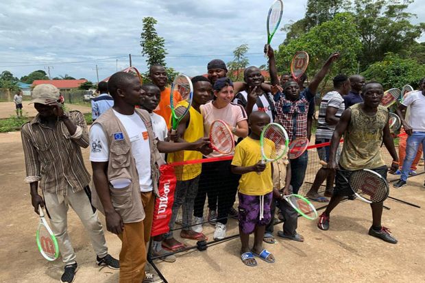 Carla Suarez Navarro Bantu Populerkan Tenis di Uganda
